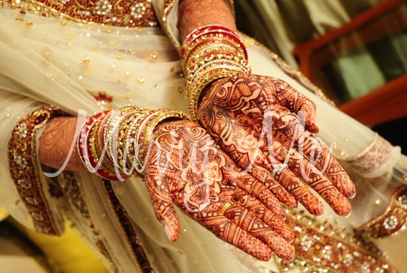 Indian bridal mehendi