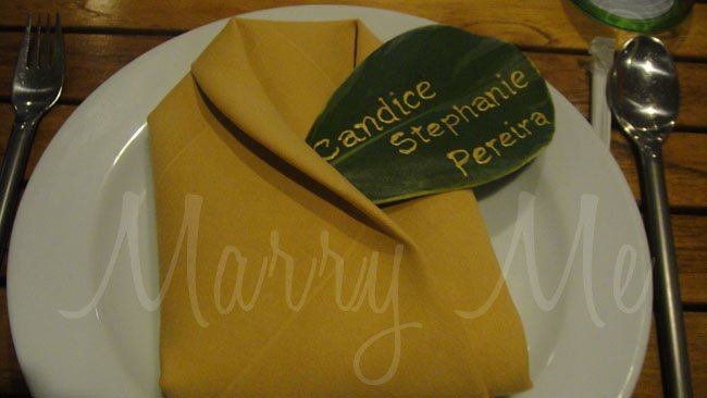 Name on Leaf-Holiday-Inn-Thailand