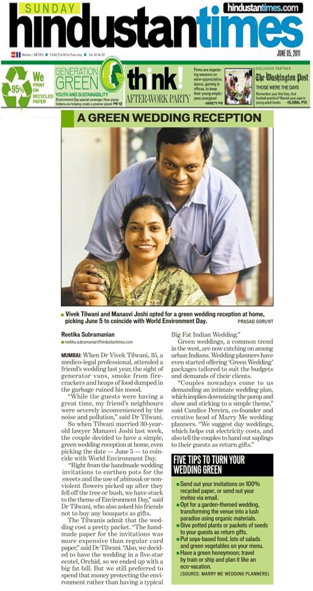 marry me's eco friendly weddings in HT marry me's eco friendly weddings in HT